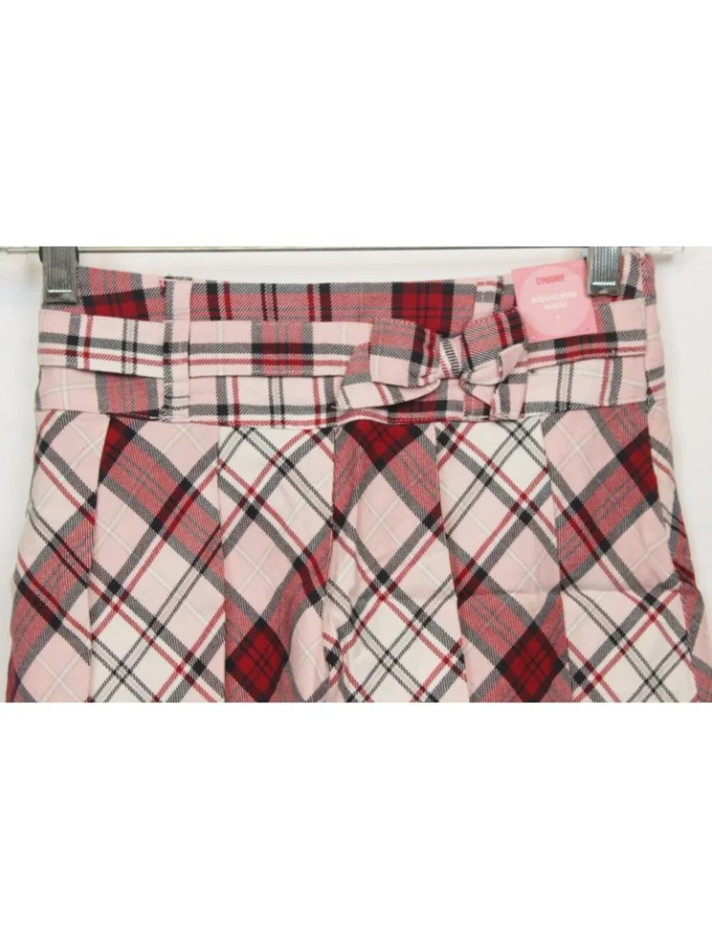 2007 Gymboree School Girls Rock Y2K Pink Plaid Tank Top sz 12 Baby Doll Empire